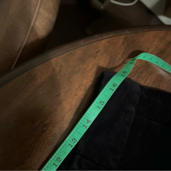 Chaps Sz 12 Black Velvet Casual Spring Fall Preppy Winter Straight Leg Pants - Picture 4 of 8